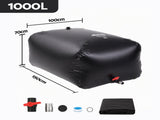 Weisshorn 1000L Water Bladder Bag Portable Large Storage Tank Container Camping Outdoor RBT-HY-1000L-BK