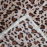 Animal Skin Pattern Soft Flannel Plush Single Size Blanket / Large Throw Rug 150 x 200cm Leopard V442-STT-BLANKET-ANIMALLEOPARD-BROWN-SB