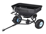 Tow Behind Broadcast Spreader, 130LBS Capacity, Tow/Push Garden Spreader with 13 in Tires, 30 V952-TCSBJ130LBSPQZ8XK001V0