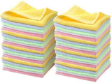 40 Pcs Wash Cloth Bulk Cotton Bath Hand Face Washcloths Soft Quick Drying Towel for Women Bathroom V1192-AZ-W-31935