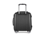 Wanderlite 28 Inch Luggage with TSA Lock Spinner Carry On Hard Shell Travel Suitcase Luggage Case LUG-ABS-CLA-28-BK