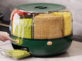 rotating storage container, large capacity grain storage, food storage box, sealed food container, V1102-122-10807-OLI-20L