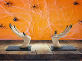 Halloween Horror Witch Hand Book Stand Resin Witch Hand Ornament Halloween Home Bar Decor Holiday V1294-YM0717-10352409