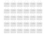 30Pcs Clear PVC Plastic Gift Bags with Handles Reusable Plastic Gift Wrap Tote Bags for Shopping V1294-YM0703-3117230088011