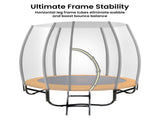 Kahuna Twister 8 ft Springless Trampoline TRM-KAH-ELA-08D