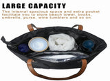 3X Wine Tote Bag, Beach Cooler for Travel Gift, Leakproof Insulated Purse Carrier with Hidden Spout V1192-AZ-W-23085