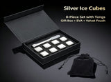 Reusable Chilling Ice Stone Gift Set Holiday Wine Accessory Original Color 8Pack With Silicone V1221-XM-LB8072-GM221