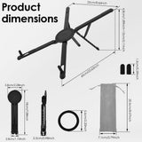 Portable Laptop Stand, 4 In 1 Multi Scene Stand, Aerospace Aluminum Build, Quick Fold Ultra Slim V1369-AZ3-W-12127