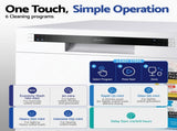 Devanti 8 Place Settings Benchtop Dishwasher White BDW-8-02G-WH