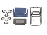 Folding Shopping Bag Cart Grocery Shopping Foldable Cart Stair Climber Shopping Trolley Cart Crystal V1294-YM0901-H37572