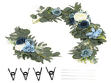 Faux Flower Swag Set Artificial Flower Arch Decor Wedding Welcome Reception Ceremony Signs V1294-YM0703-3115230036811