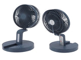 Desktop Folding Fan 3 Speeds USB Rechargeable Punch Free Electric Desktop Oscillating Fan for Home V1294-YM0523-3113220062112