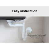 Arkzeo G1-1/2 Inch Kitchen Sink Drain Pipe 40mm Smooth U-Bend Design for Easy Flow V1189-LWWAL-20260327-04394