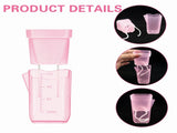 Semi-Transparent Pink Square Self-Watering Propagation Pot for Desktop Succulents, Seedlings, and V1341-ZY-J99X4UDS-H-12PCS
