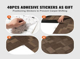 Carpet Tiles Reusable, 24"x 24"Carpet Squares With Padding Attached, Soft Padded Carpet Tiles, Easy V952-KCXFKDT2424YO1I6PV0