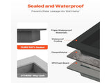 Shower Niche 40.6 x 50.8 x 10.2 cm Recessed Wall Divider Shelf Bathroom V952-SLLYBK2C16INJ0D06001V0