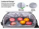 15L Oxford Thermal Lunch Bag, Portable Leakproof PEVA Liner Tote Bag, Waterproof Outdoor Picnic V1188-MS-815-018