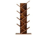Artiss Tree Bookshelf 9 Tiers Walnut FURNI-L-SHELF-9TB-WAL