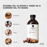 1L Organic Jojoba Oil - Golden Pure Cold Pressed Seed For Hair Skin Nails V238-SUPDZ-40232645296208