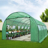 Green Fingers Greenhouse 6x3x2M Walk in Green House Tunnel Plant Garden Shed Dome GH-POLY-E-60X30-GR-D-AB