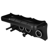 Hair Blower Stand Organizer WallMounted Hair Dryer Holder Bathroom Storage Rack Black V1294-YM0901-3112200144611