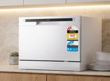 Devanti 8 Place Settings Benchtop Dishwasher White BDW-8-02G-WH