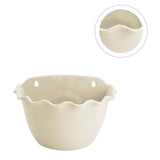 Beige Hanging Plant Pot Container, Plastic Planter for Indoor and Outdoor Gardening, 1 Piece V1370-AZ4-14666