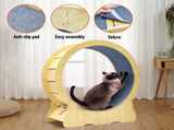 Cat Running Wheel Cat Running Wheel Ultra-Quiet Treadmill Exerciser Scratcher with Anti-Slip Carpet V985-CATRUNNINGWHEEL