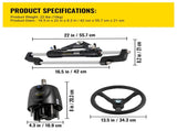 Hydraulic Boat Steering Kit, 300HP Hydraulic Steering Helm Pump, Aluminum Alloy Steering Cylinder, V952-YYDJHK6400A-3TJ10V0