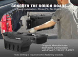 Truck Bed Storage Lockable Swing Case with Password Padlock, 6.6 Gal/25 L ABS Wheel Well Tool V952-KCLJGFORDF150N5OTV0
