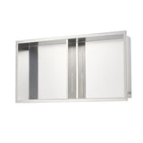 VEVOR Shower Niche, 33.0 x 63.5 x 10.2 cm Recessed Wall Niche Double-layer, with Hollowed-out V952-BXGLYBKYS2C198038001V0