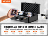 Graded Card Storage Box, 4 Slots, Graded Sports Cards Holder Carrying Case with Coded Lock Foam V952-FJKSNHMMS1208A6WJV0