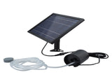 Solar Air Pump with 2 Bubble Stones with Hose 8W 10V 2400mAh ABS and Polysilicon Solar Oxygen Pump V1294-YM0706-3111230189611
