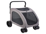 Pet Stroller, 4 Wheels Dog Stroller with Brakes, 160lbs Weight Capacity, Portable Puppy Stroller V952-CWTCDHK4QSHD3F05MV0