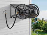 Wall Mounted Garden Hose Reel, Holds 200 ft 5/8-inch Manual Water Hose Winder, Heavy-Duty Steel, V952-GQSSGJP200FTIOUZW002V0