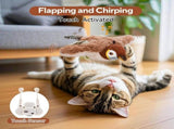 New Flying Bird Cat Toy, Rechargeable Toy with Simulated Chirping, Interactive Catnip Toys for V1192-AZ-W-17697