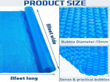 8 x ft Pool Hot Tub Solar, 16 Mil Heavy Duty Trimmable Floating Thermal Blanket Spa Bubble V1259-DP01-A-1157