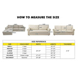 1X Sofa Cover Couch Covers Sectional Couch Covers for L Shaped Chaise Stretch 3 Cushion Couch Sofa V1366-AZ2-W-20640