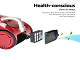 Devanti 2200W Bagless Vacuum Cleaner Red VAC-008-RD