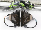 Motorcycle Front LED Turn Signal Light Lamp fits for NINJA250 NINJA300 2013-2018, NINJA 400 V1192-AZ-W-3157