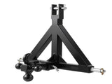 3 Point Trailer Hitch 2 in Receiver, 3pt Quick Hitch Attachment with 3 Trailer Balls, Tractor Tow V952-SJXJSQDKSXTQ3L0DH001V0