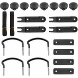 pcs Universal Roof Box U-Shaped Mounting Brackets Inner Width with 8 Lock Nuts V1237-ZY-203-4016