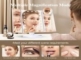 Lighted Makeup Touch Control, Trifold Makeup Dual Power Supply, Portable LED Makeup V1192-AZ-W-15081