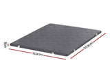 Giselle 8cm Memory Foam Mattress Topper Gel Dual Layer Foam Bamboo Queen MATTRESS-TOP-DL-8-Q