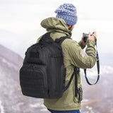 VEVOR Tactical Backpack 25L Military Backpack with Molle Mode & Sponge Pad Black V952-ZSBBCDSHS25L40I0EV0