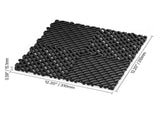 Interlocking Drainage Mat, 31 x 31 cm Modular Interlocking Cushion, 24 Pcs Splicing Drainage Mats, V952-CKPSD12X12INM0OD3V0
