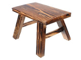 Wood Stool for Home Use Crafted from Solid Wood Multi Color Compact Lightweight and 12.5 x 12.5 x 15 V1370-AZ4-19582