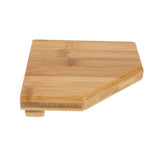 Triangular Corner Wall Shelf for Home and Office, Design, 14 x 14 x 4 cm, Space-Saving Storage V1369-AZ3-W-18012