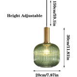 Industrial Vintage Glass Pendant Light Polished Brass Holder Modern Retro Ceiling Lamp Energy Class V1237-ZY-522-0039