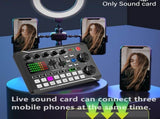 Soundboard,Sound Effects Board,Sound Board,Sound Mixer Board,Bluetooth-Compatible Sound Card with V1366-AZ2-W-08014